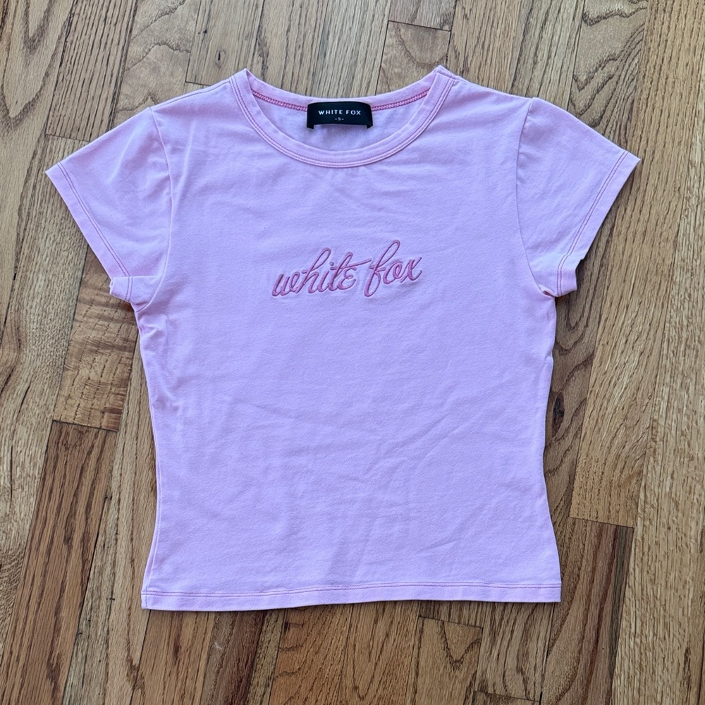 White Fox Baby Tee
